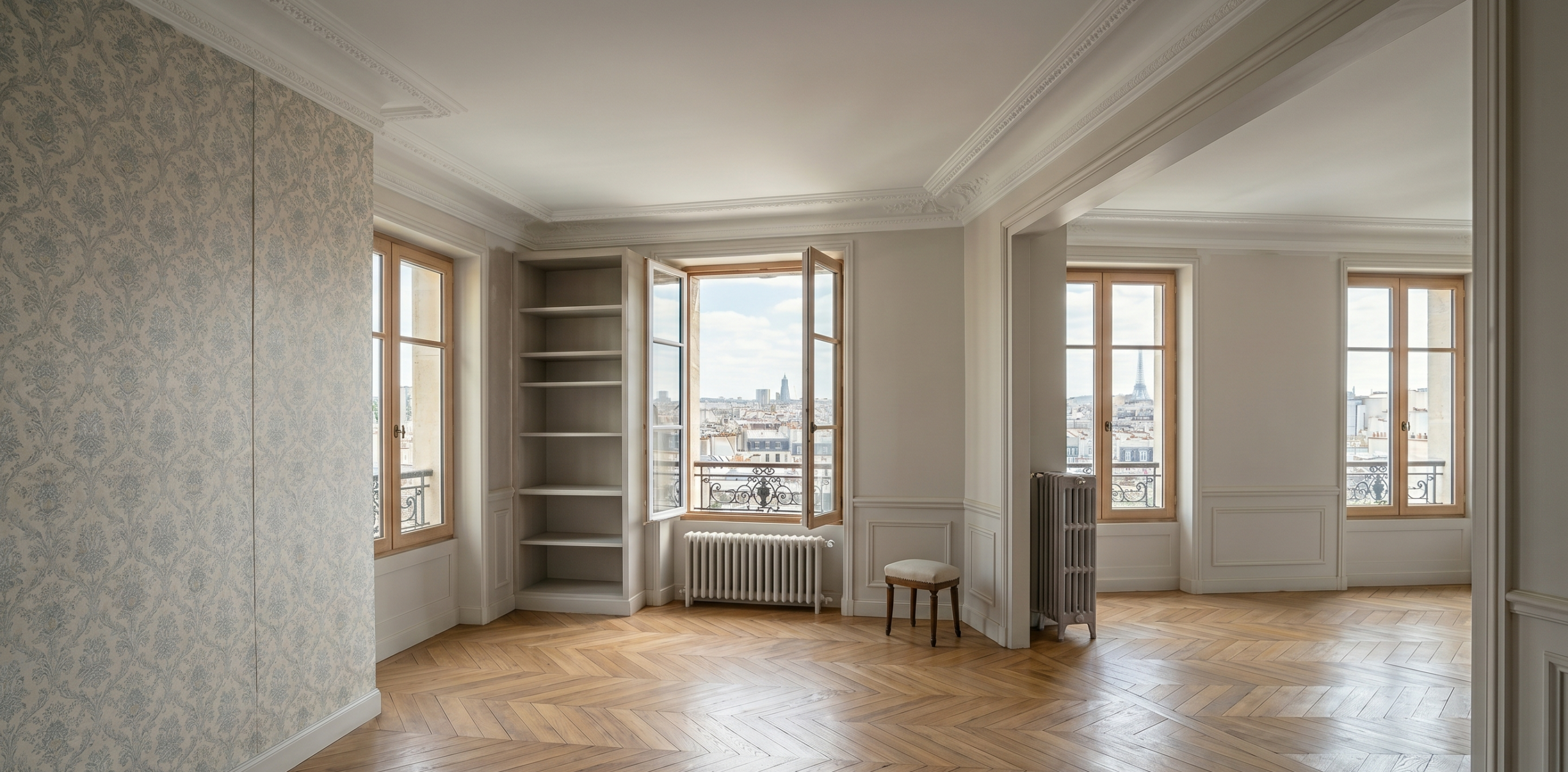 Réhabilitation complète d'un appartement parisien